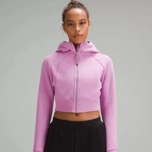 Lululemon scuba zip up cropped hoodie